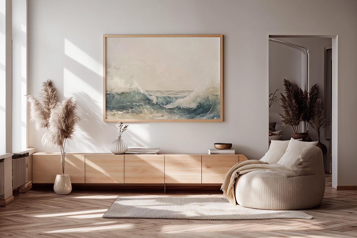 Abstract Oceanic Dreamscape Summer Printable Wall Art