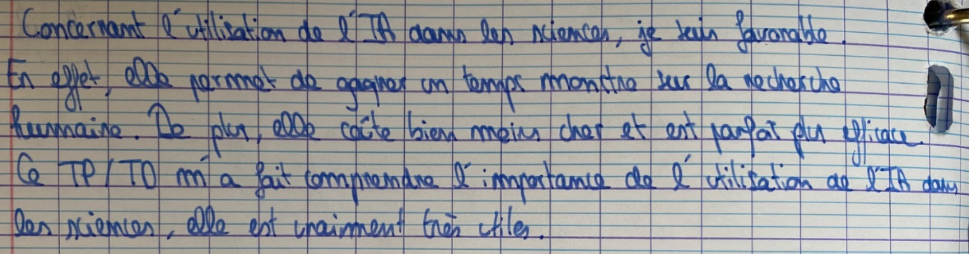 Témoignage 1