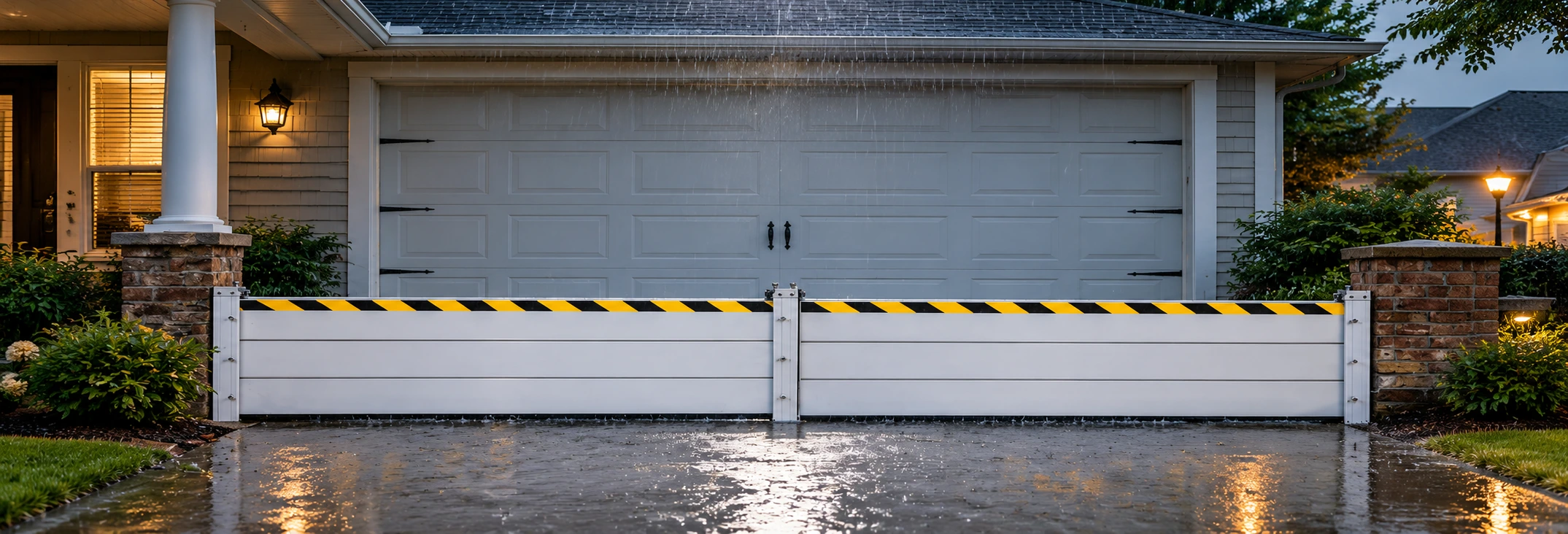 ChatGPT Image Sep 30, 2026, 02_46_03 PM.webp Manual demountable flood barrier panels fitted at a villa basement door