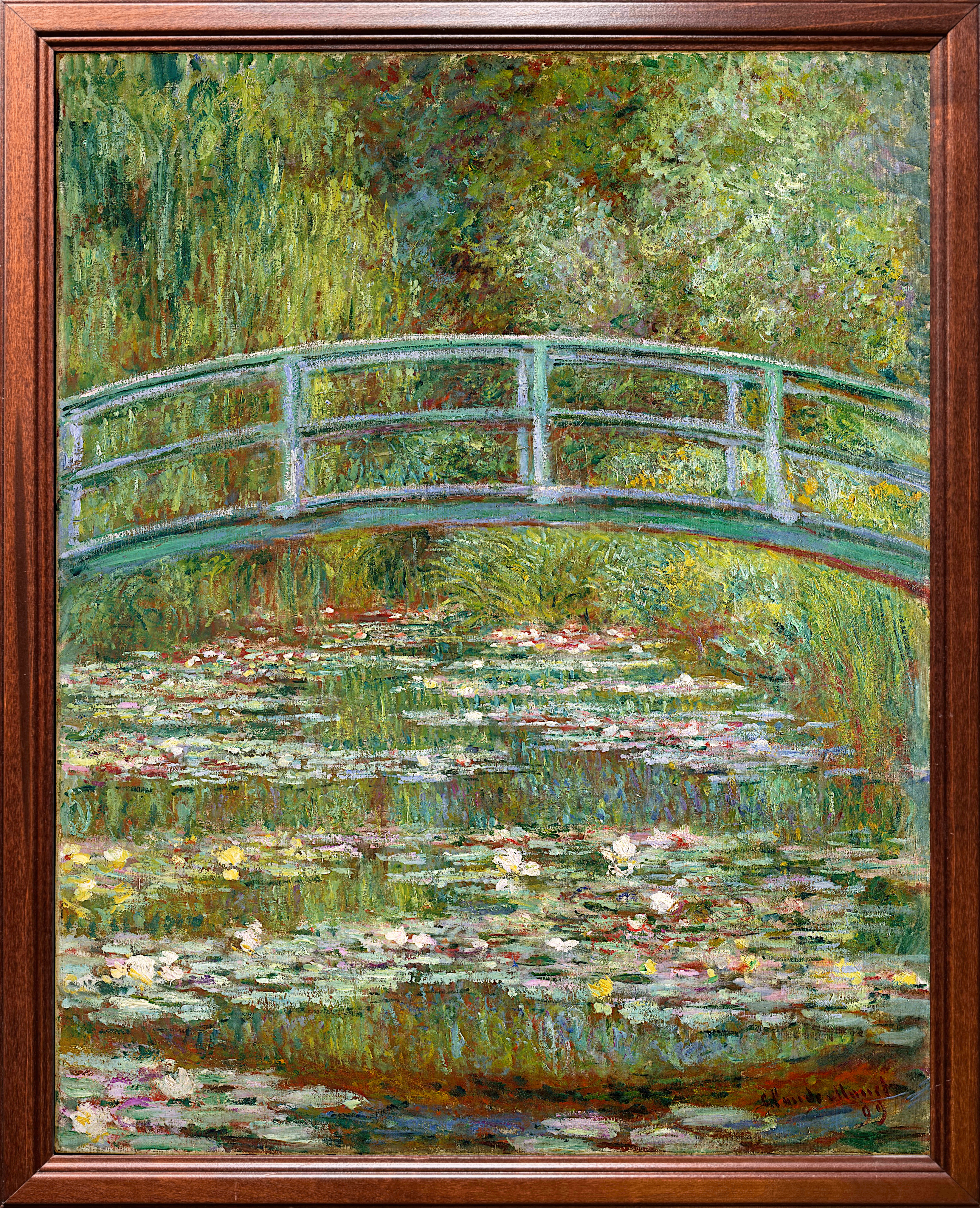 Claude Monet, Bridge over a Pond of Water Lilies, 1899. Oil on canvas. Metropolitan Museum of Art, New York.