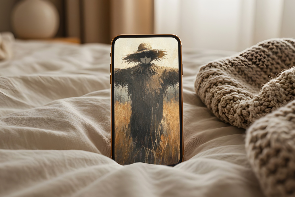 Field of Autumn Whimsy Fall iPhone Wallpaper