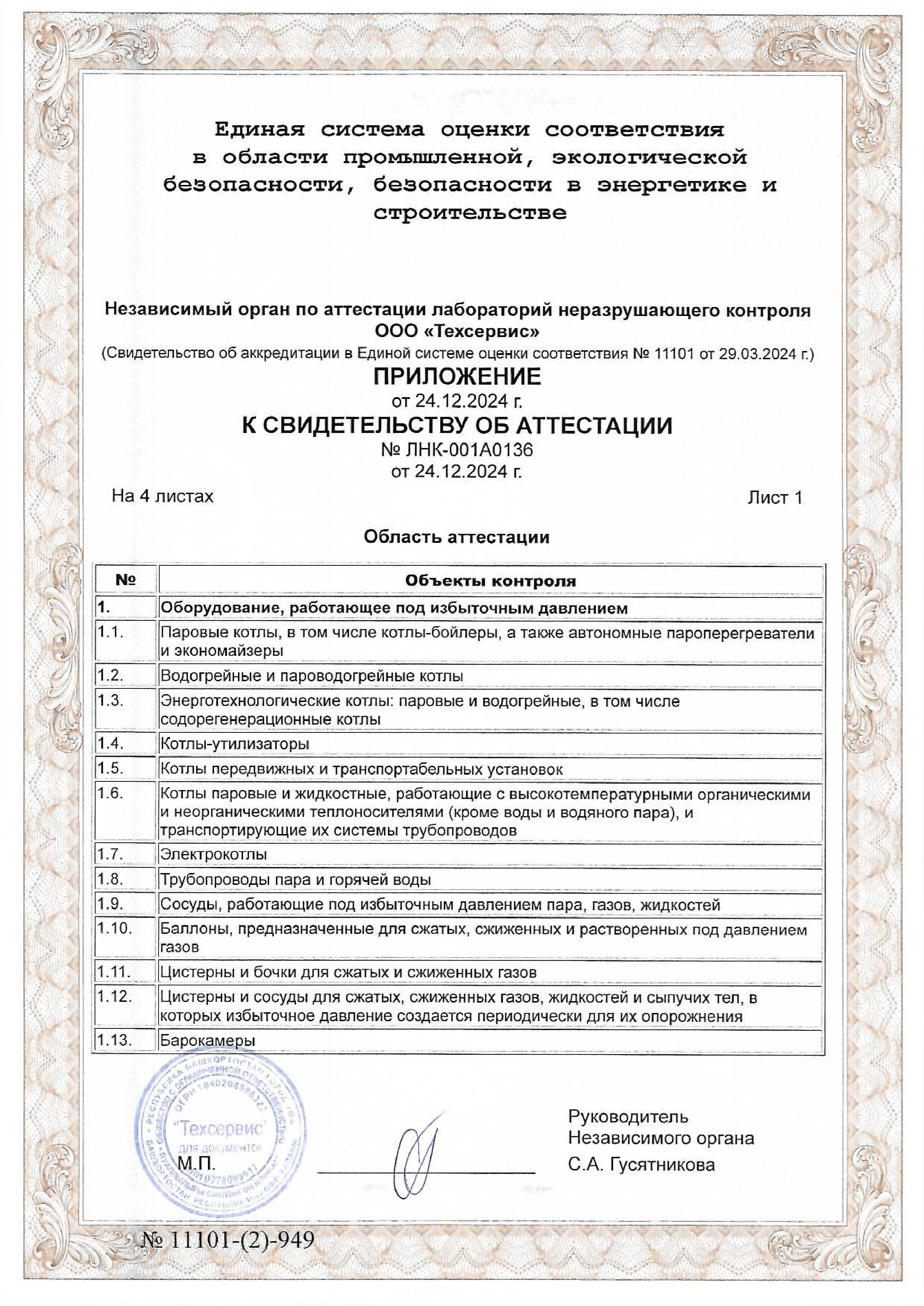 Свидетельство лаборатории стр.2