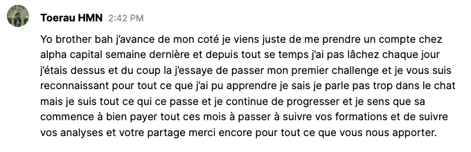 Témoignage de Toerau HMN