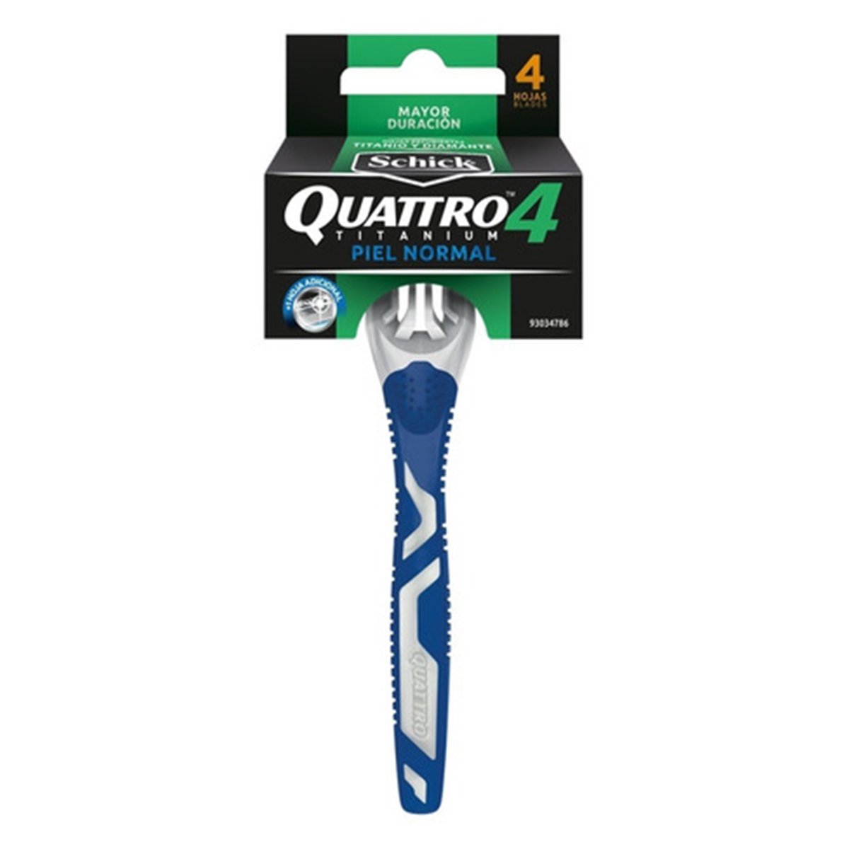 Schick Quattro 4 Titanium Piel Normal Tira/10 Und