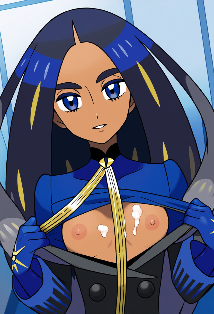 Geeta Oppai by CarefreeVision with Geeta (Pokemon Trainer), Geeta, human characters in Pokémon, Pokémon, Pokémon Scarlet & Violet