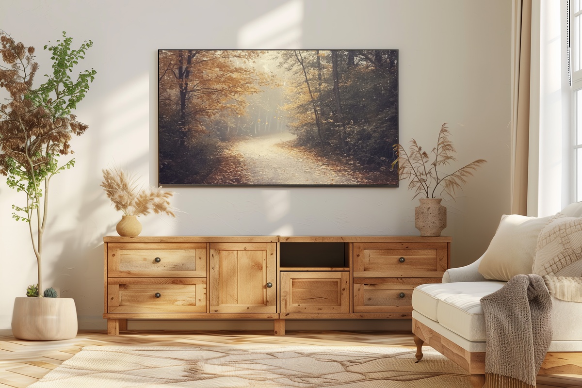 Falling Leaf Euphony Fall Frame TV Art