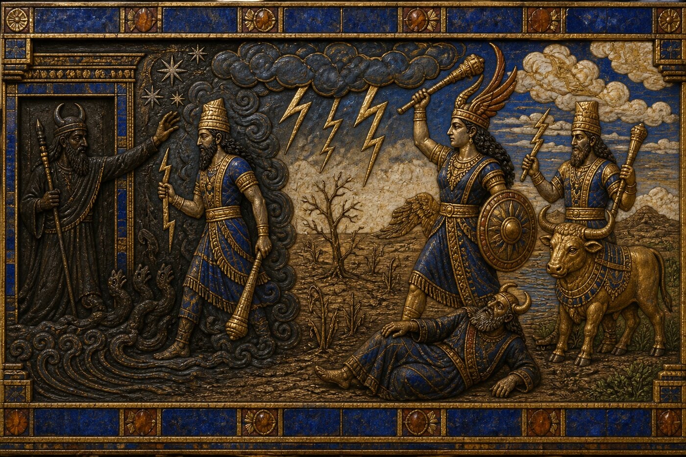 Original illustration for Baal’s Death and Descent