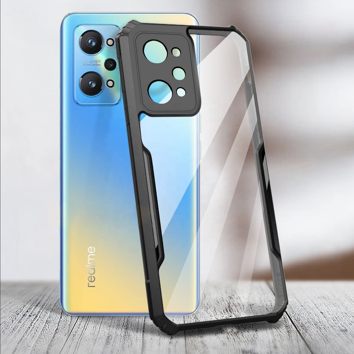 Black Border - Transparent Back iPaky Mobile Back Cover Case