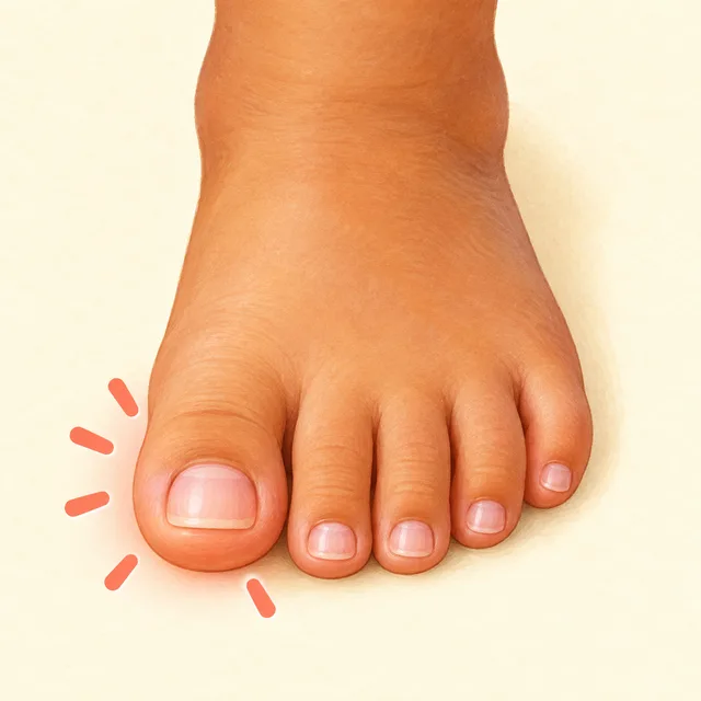 Illustration of toe