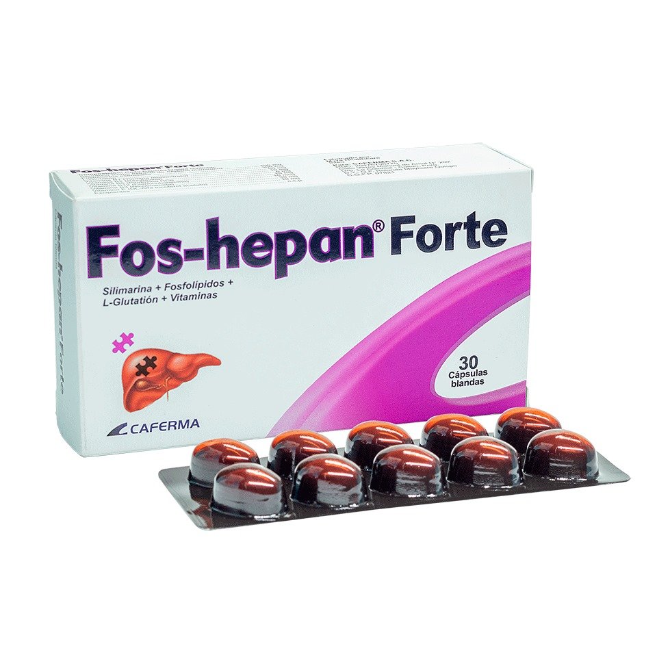 Fos-Hepan Forte Silim+Fosfol+Glut+Vit Caferma Cja/