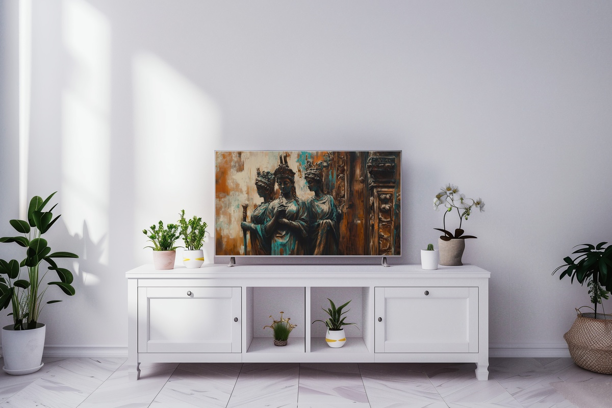 Bronze Bohemian Elegance Boho Frame TV Art