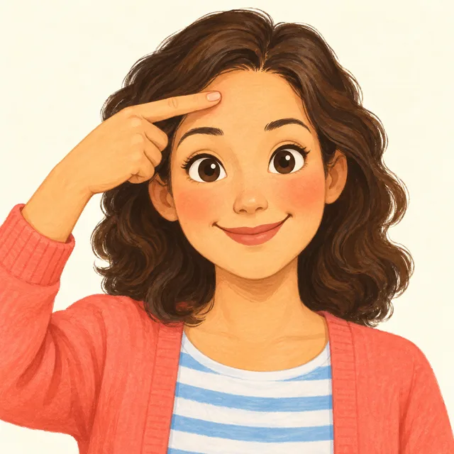 Illustration of forehead