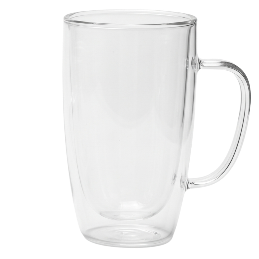 Taza de vidrio resistente al calor vidrio borosilicato, 450ml
