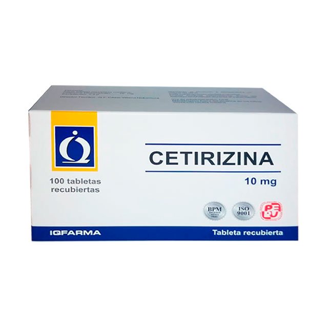 Cetirizina 10Mg Caja X 100 Inud