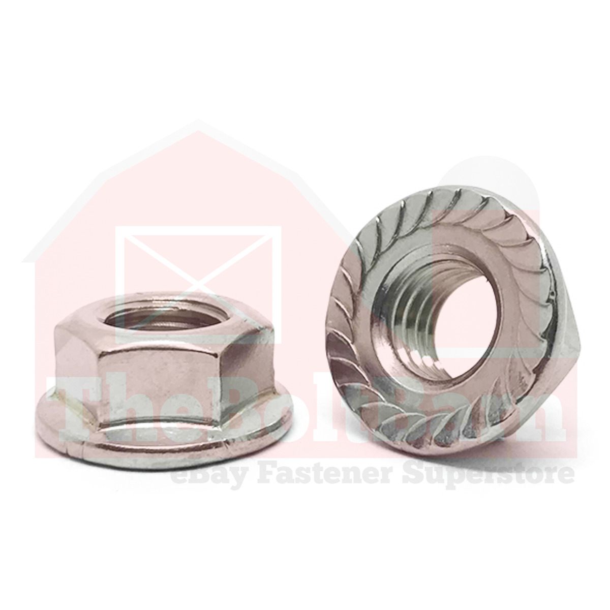 Tuercas de brida hexagonal dentadas de acero inoxidable 1/2"-13 316 rosca gruesa (elige la cantidad) - Imagen 2 de 7