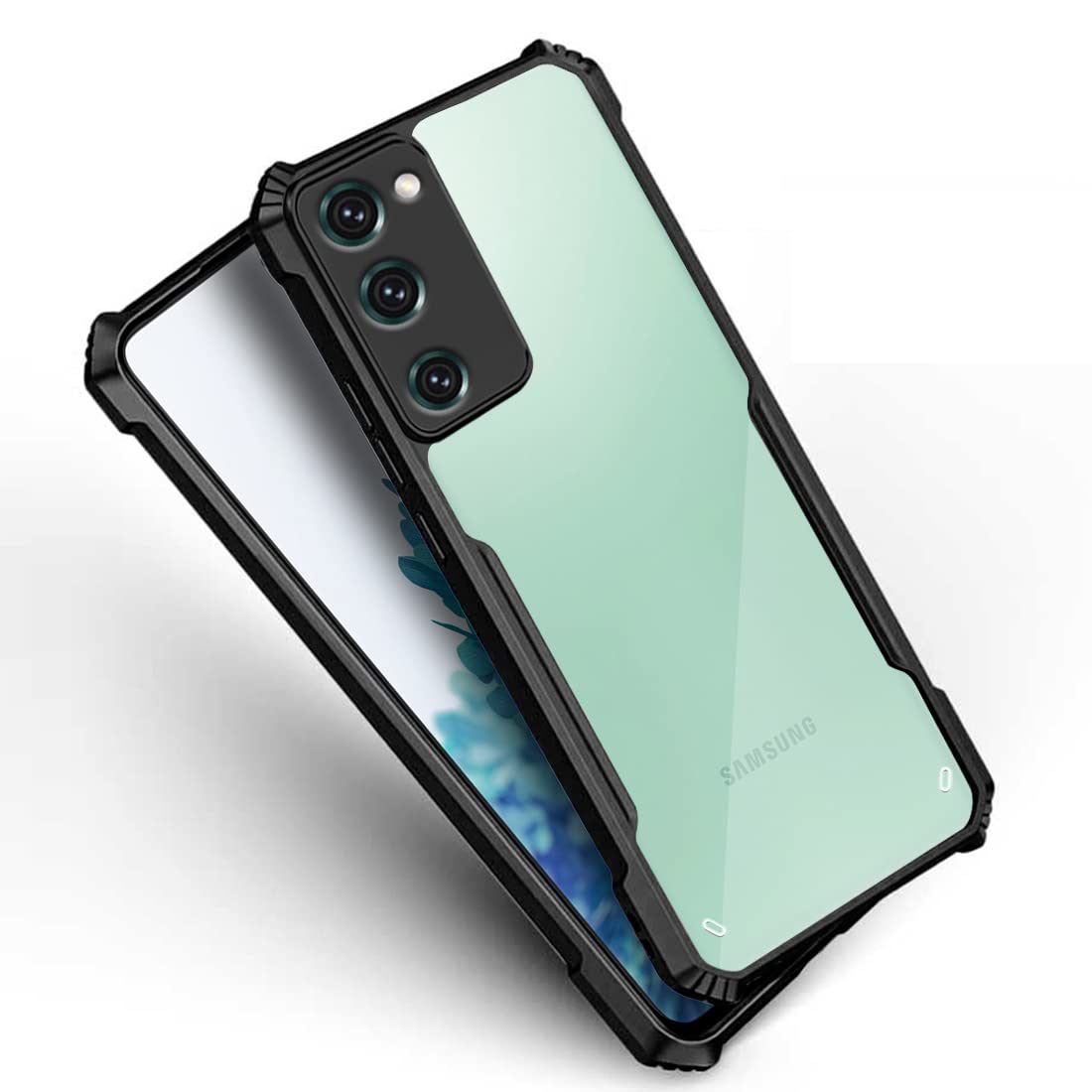 Black Border - Transparent Back iPaky Mobile Back Cover Case