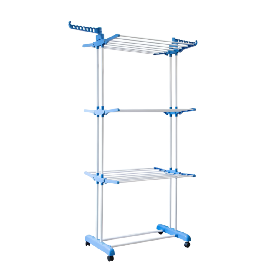 Tendedero plegable plástico/metal, 170cm (soporta hasta 50kg)