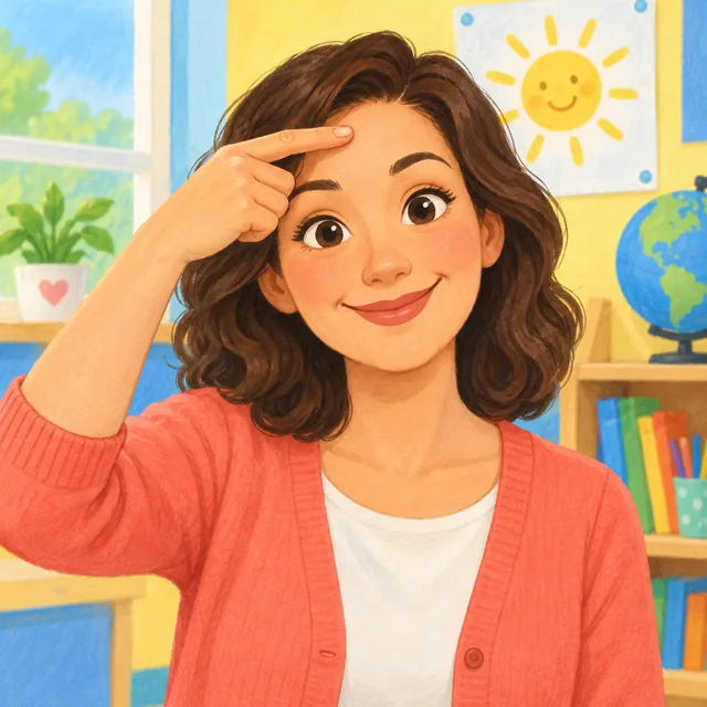 Scene: Touch your forehead.