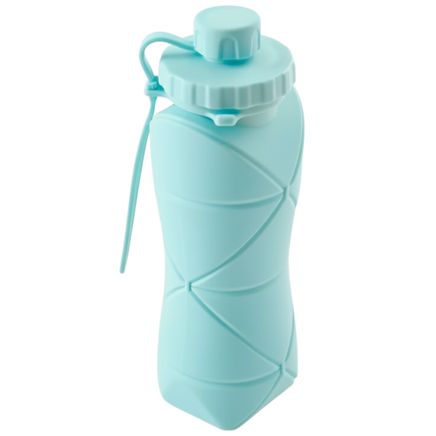 Botella plegable silicona, 600ml
