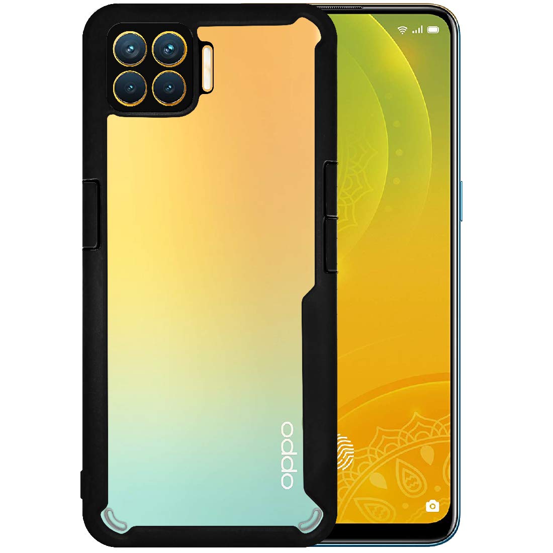 Black Border - Transparent Back iPaky Mobile Back Cover Case