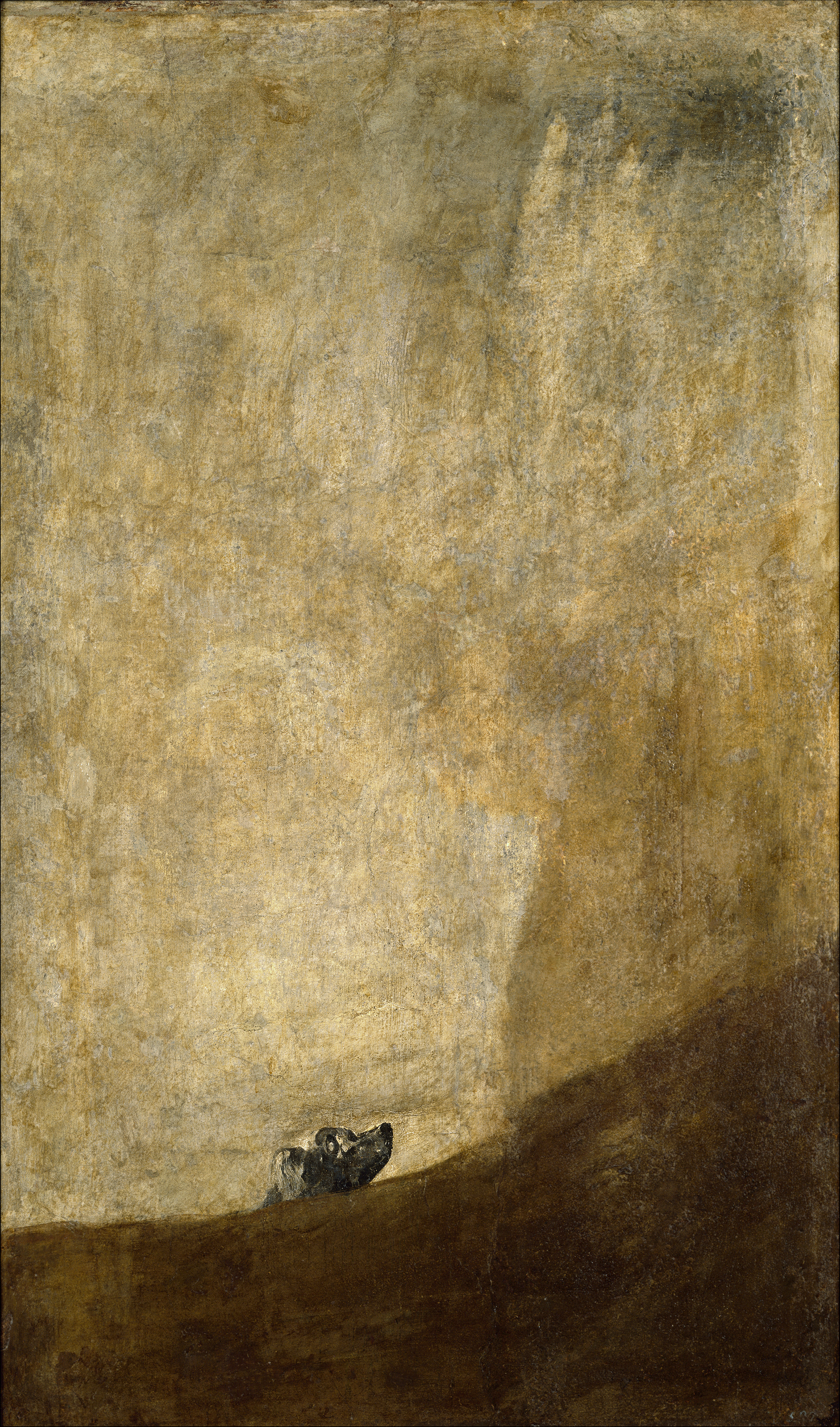 Francisco Goya, The Dog, 1819-1823. Museo del Prado, Madrid.