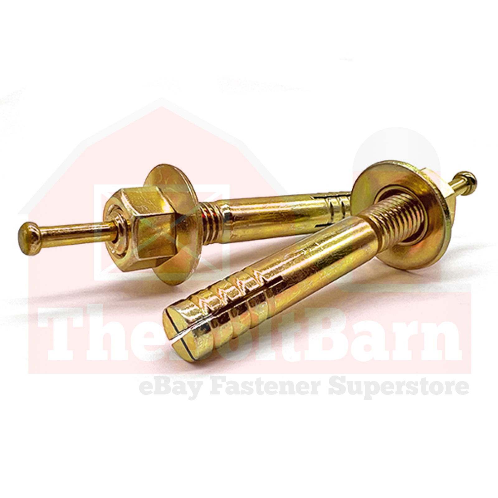 Ancoraggi di espansione azionamento 3/8"-16 pin giallo zinco (lunghezza e quantità a scelta) - Foto 2 di 3