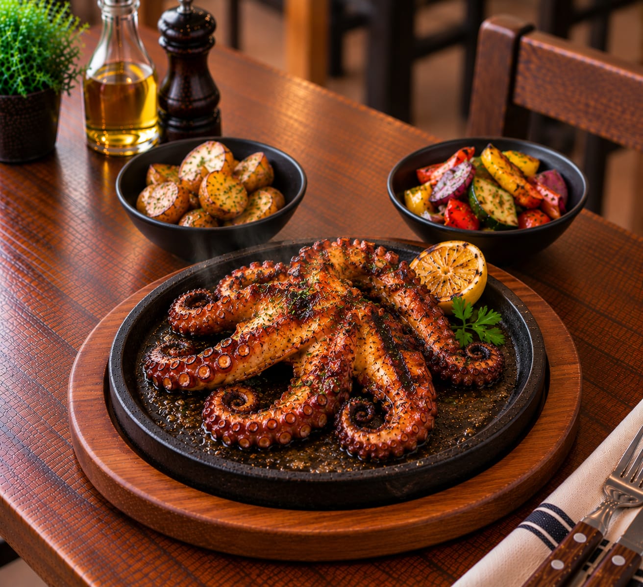 Pulpo a la parrilla