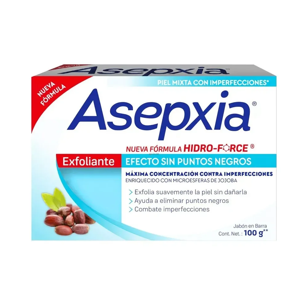 Asepxia Jabon Exfoliante Pan/100 Gr