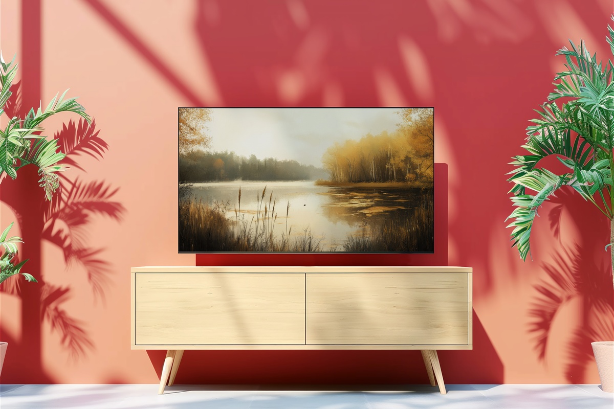 Autumn Breeze Lake Whispers Fall Frame TV Art