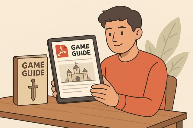 Lire des guides de jeux PDF avec Adobe Reader