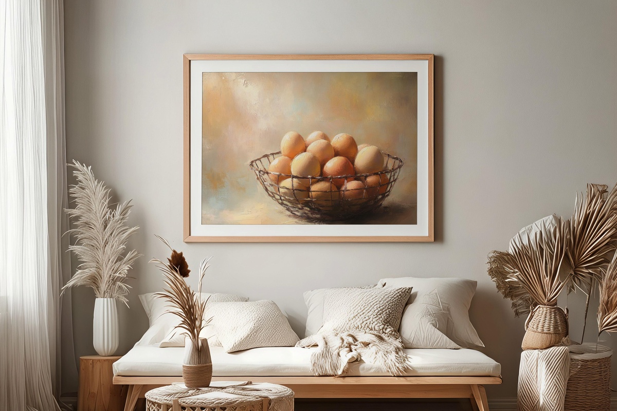 Rustic Fresh Eggs Delight Farmhouse Printable Wall Art