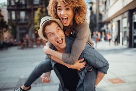 Happy young couple