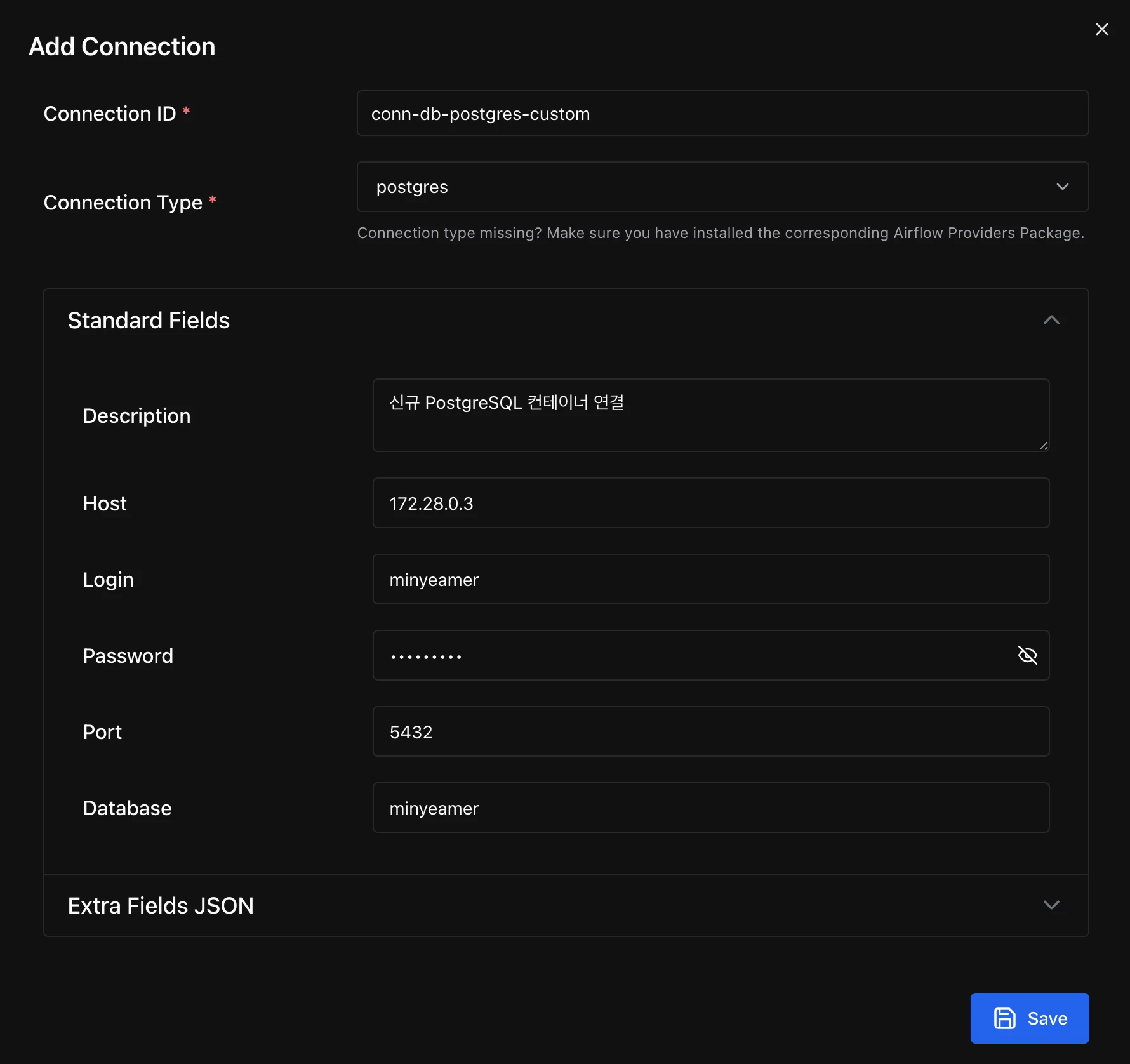 Add Connection - Postgres