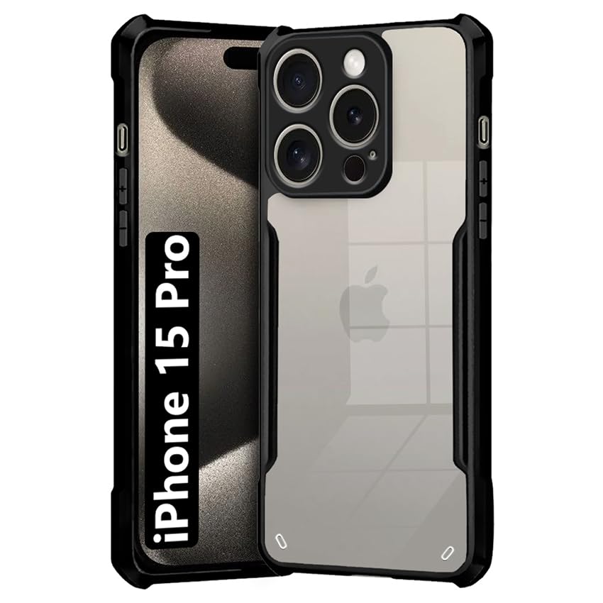 Black Border - Transparent Back iPaky Mobile Back Cover Case