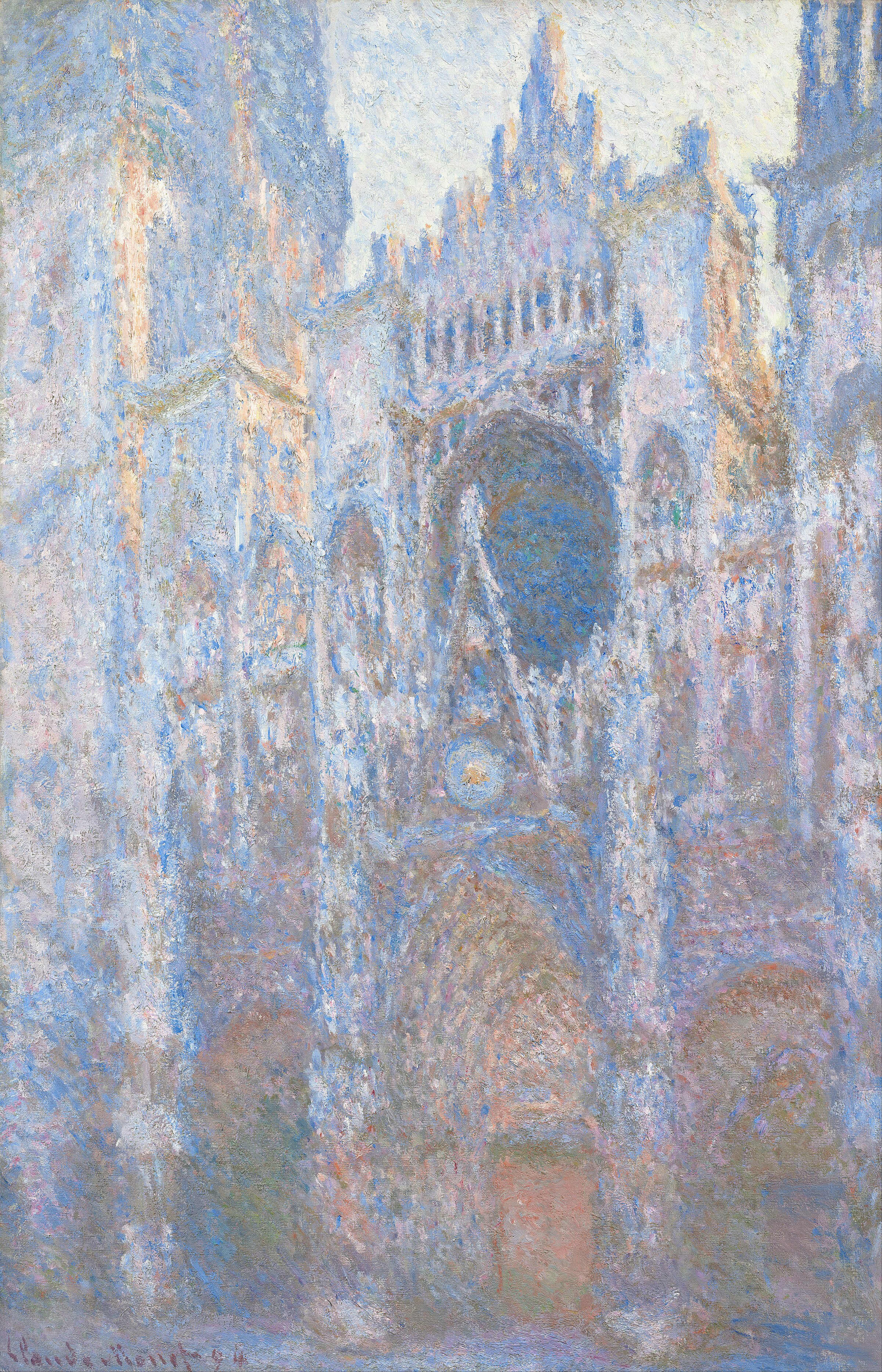 Claude Monet, Rouen Cathedral, West Facade, 1894. Oil on canvas. National Gallery of Art, Washington.