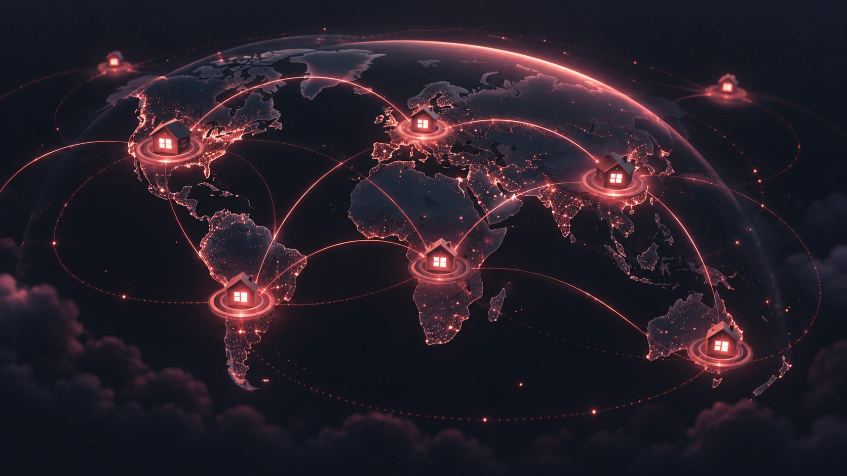 Residential proxy networks route traffic through geographically distributed exit IPs.