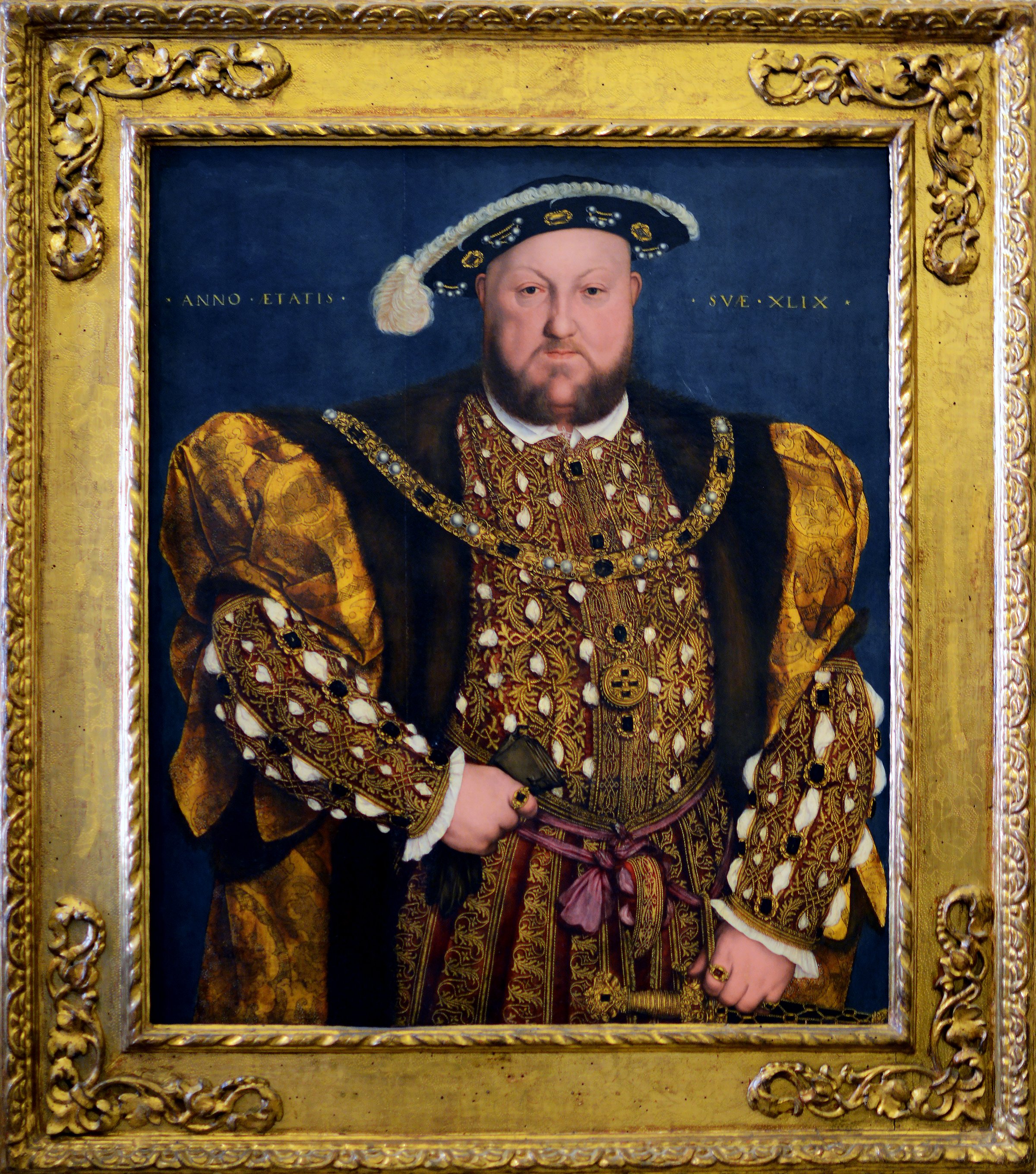 Hans Holbein the Younger, Portrait of Henry VIII of England, c. 1537-47. The royal portrait that became the template for every later depiction of the king.