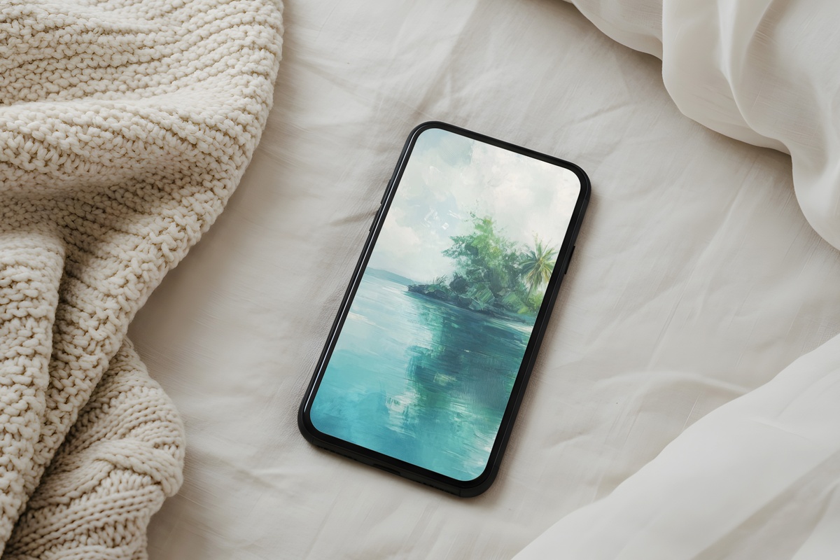 Island Tranquility Escape Coastal iPhone Wallpaper