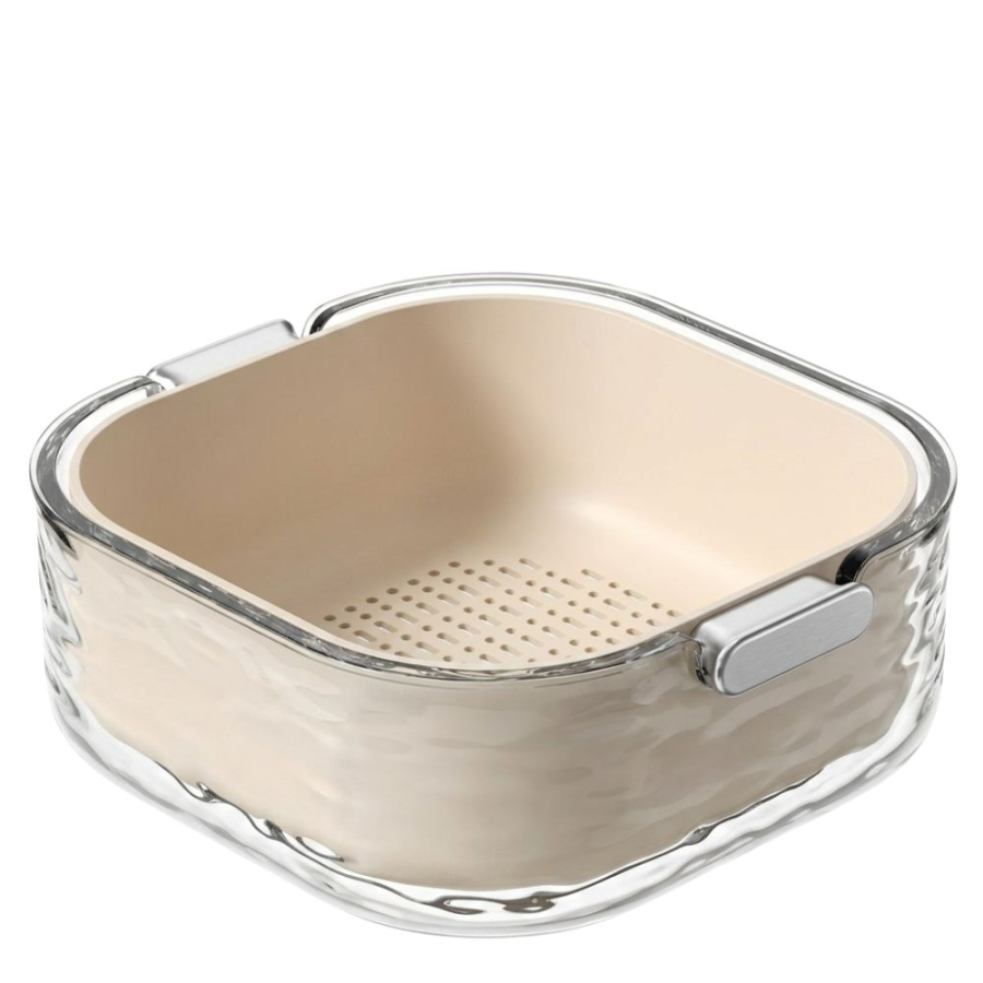 Contenedor Colador pvc, 25x25x11cm