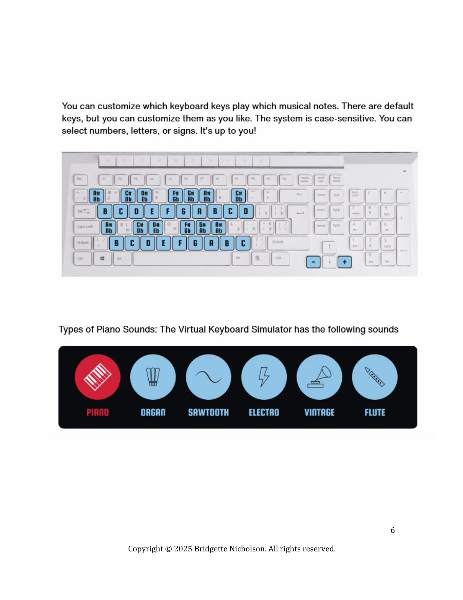 Computer Keyboard workbook page 6