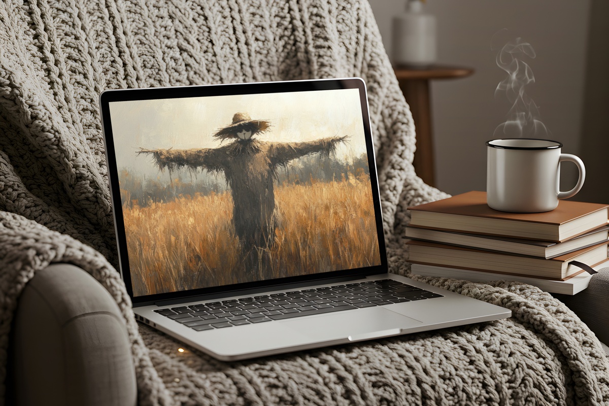 Field of Autumn Whimsy Desktop Wallpaper