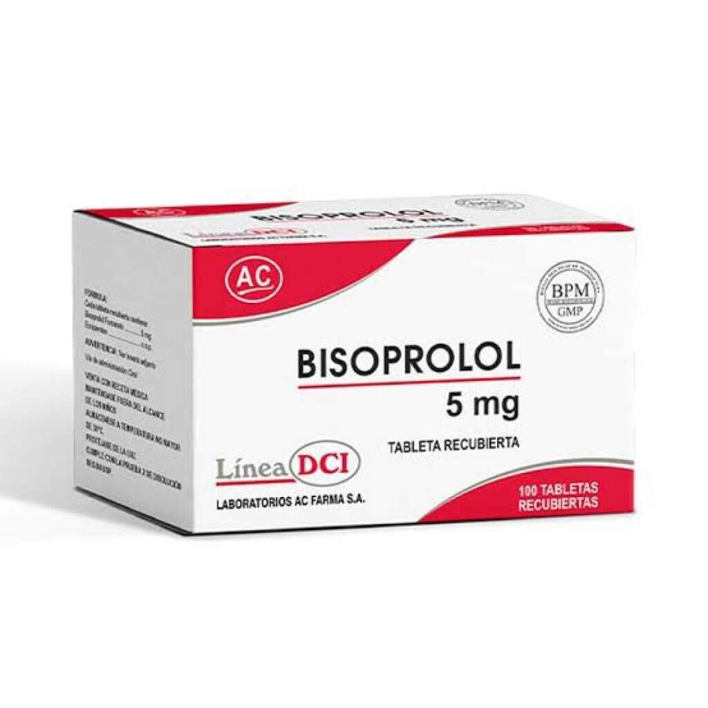Bisoprolol 5 Mg Ac Farma Cja/100 Tab