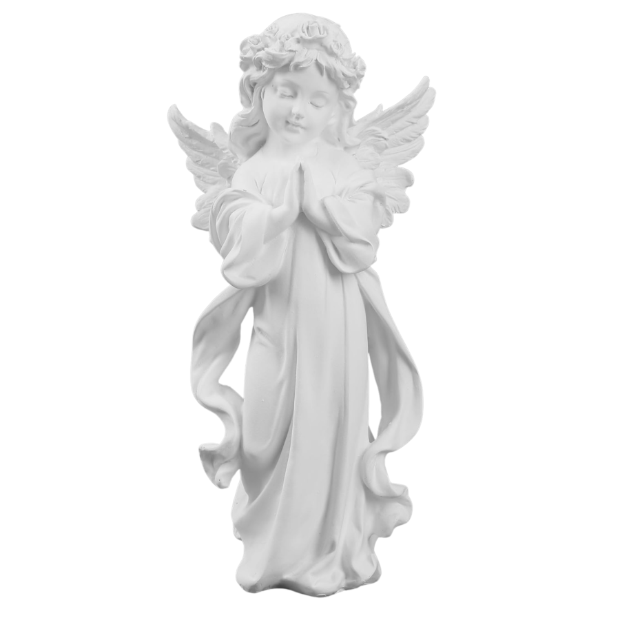 Adorno ángel poliresina, 29cm