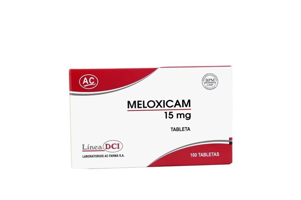 Meloxicam 15 Mg Ac Farma Cja/100 Tab