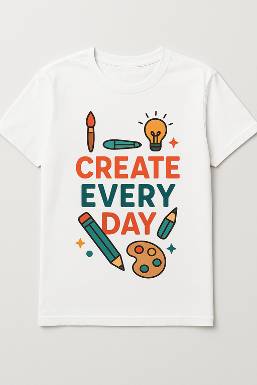 Diverse group wearing stylish funny graphic T-shirts in urban setting