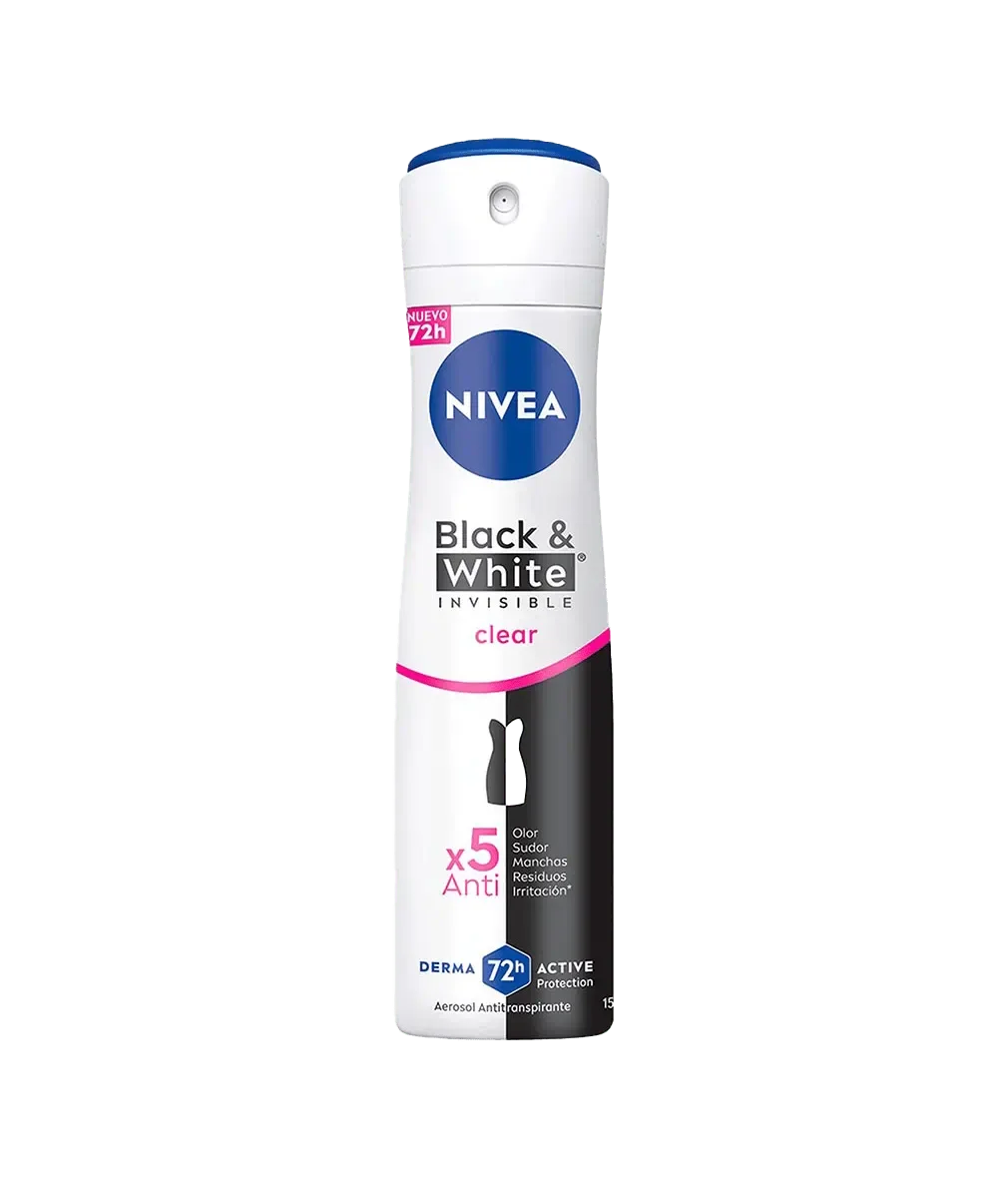 Nivea Deo Muj Spray Invis B&W Clear Fco/150 ml