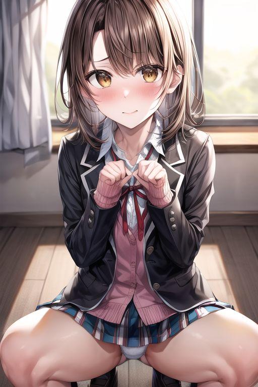 一色いろは特集 by IT with ai art, erotic, R-18, My Youth Romantic Comedy Is Wrong, As I Expected, panchira, oregairu, Iroha Isshiki