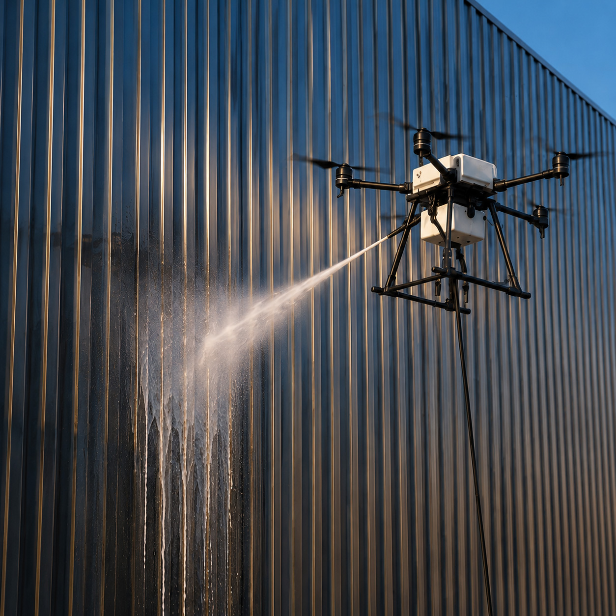 Nettoyage fin de chantier par drone Drone06