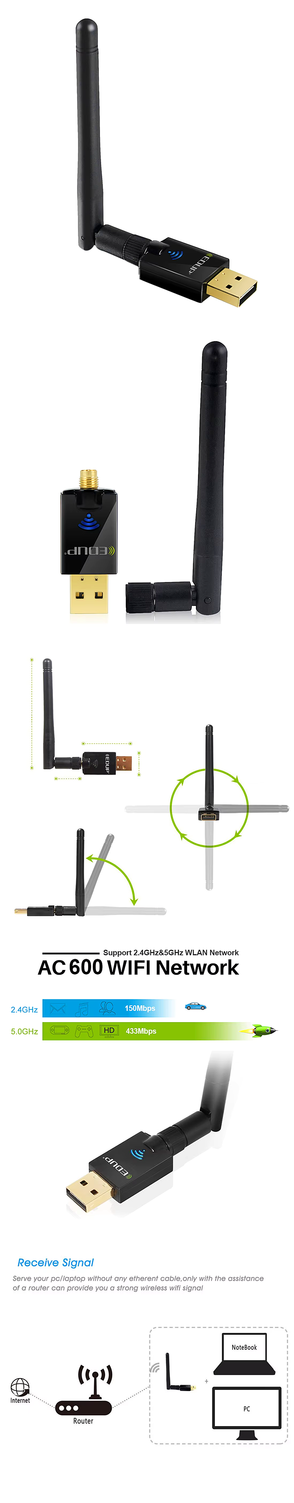 EDUP USB WiFi Adapter RTL8811CU