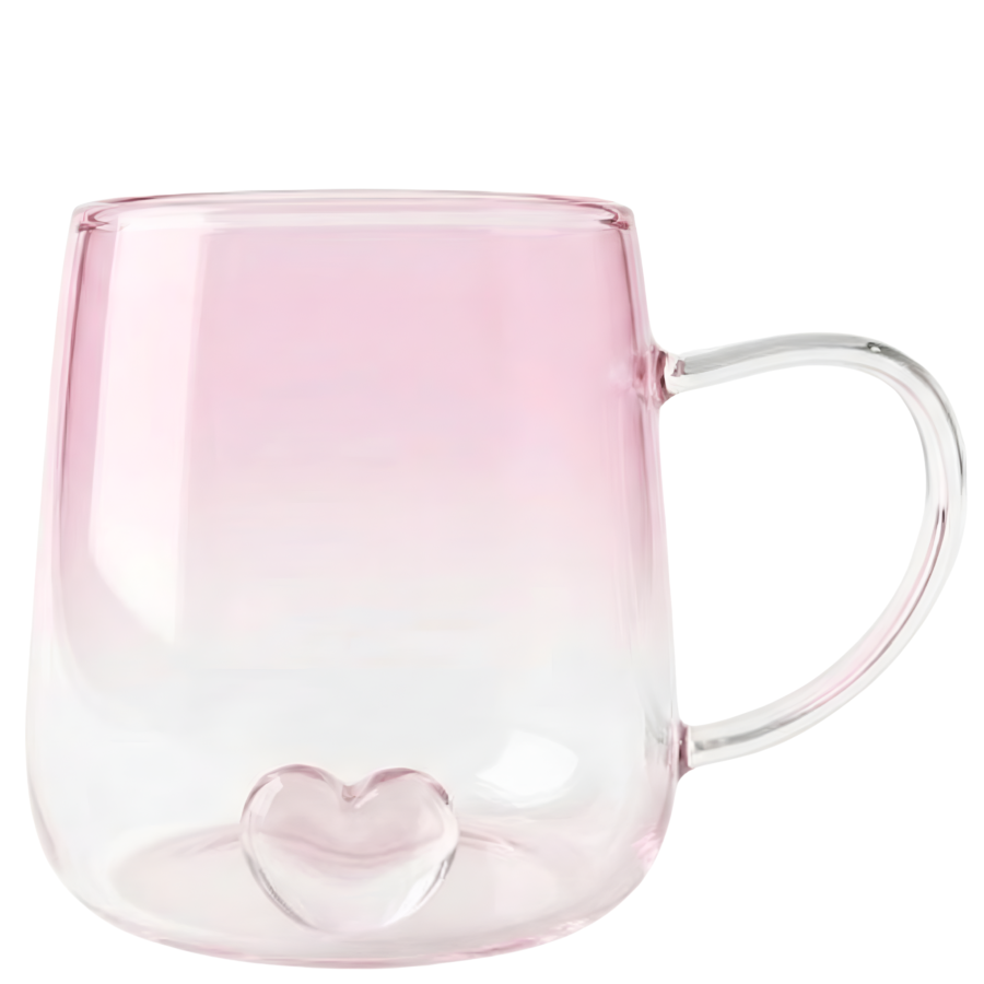 Taza romántica borosilicato, 400ml